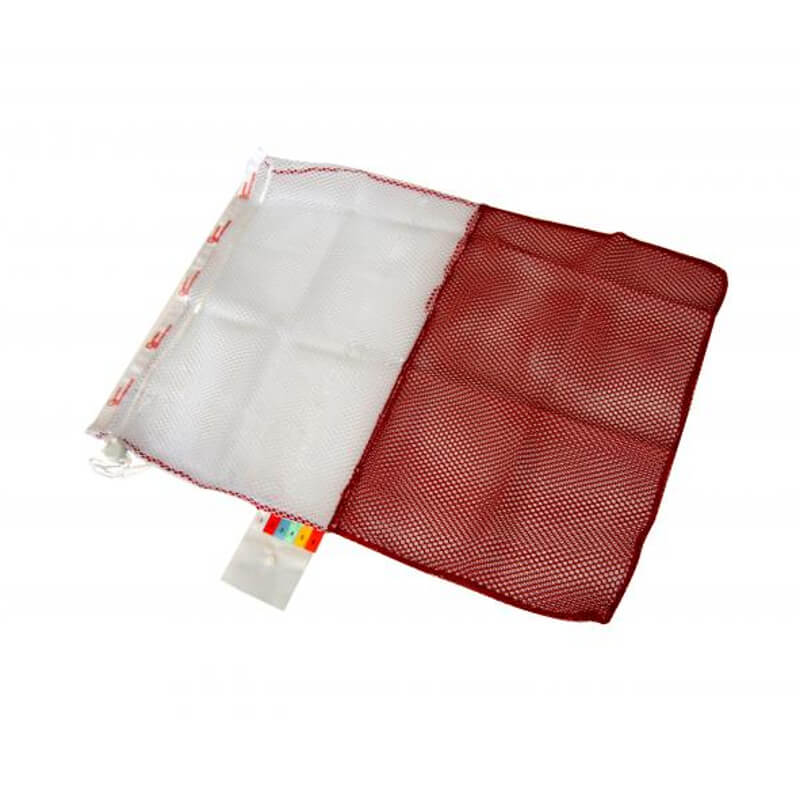 FILET DE NETTOYAGE ROUGE ET BLANC  - 60 X 80 - Transport, lavages mops lavettes